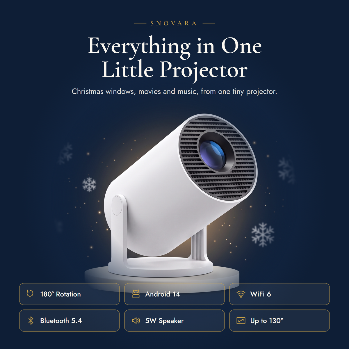 SNOVARA™ Christmas Projector